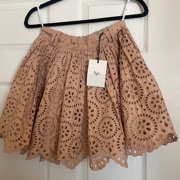 NWT Aje Salita Broderie mini skirt AU 8/ US 4 - Picture 3 of 4
